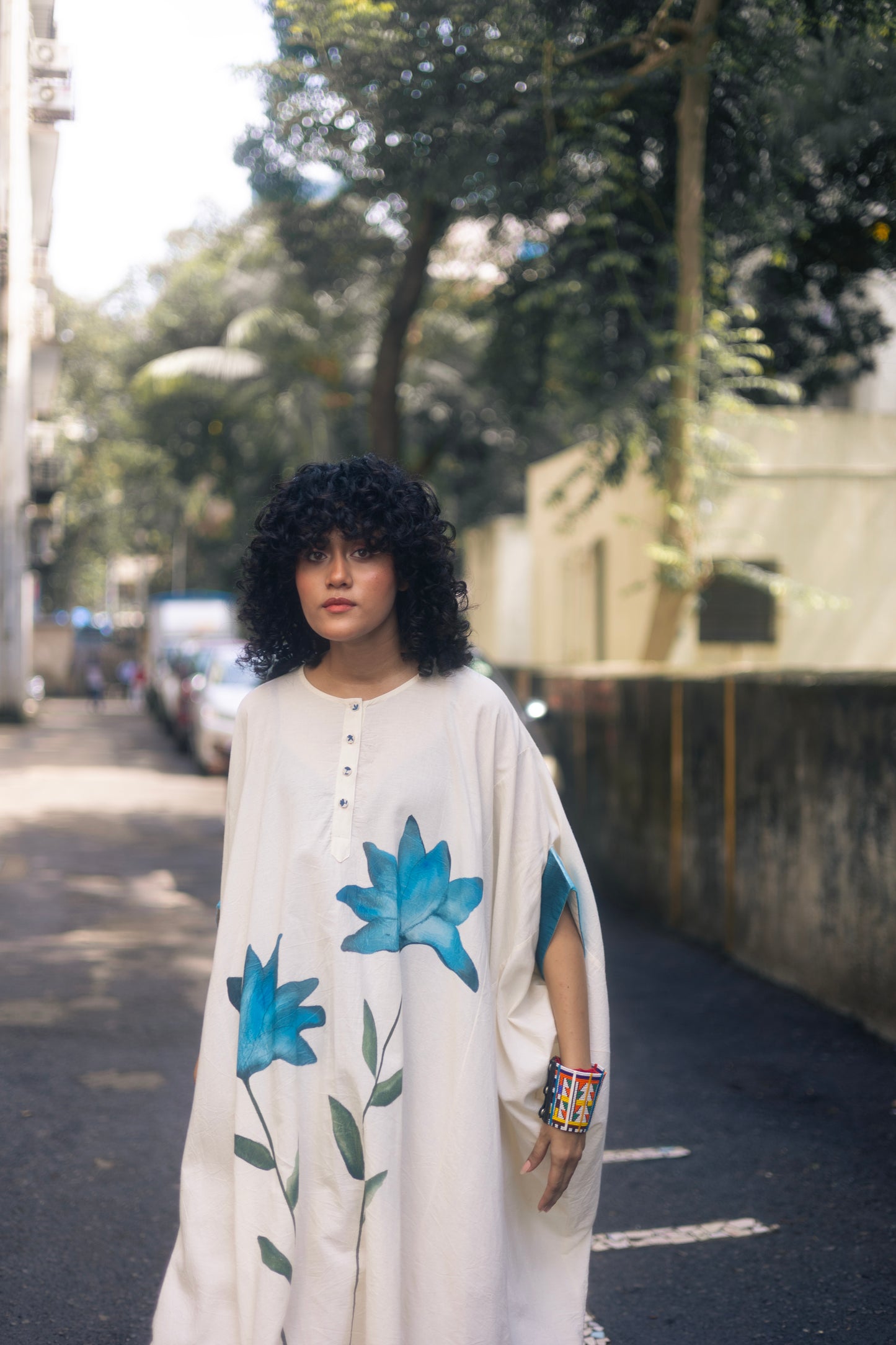 Blue Lotus Kaftan Dress