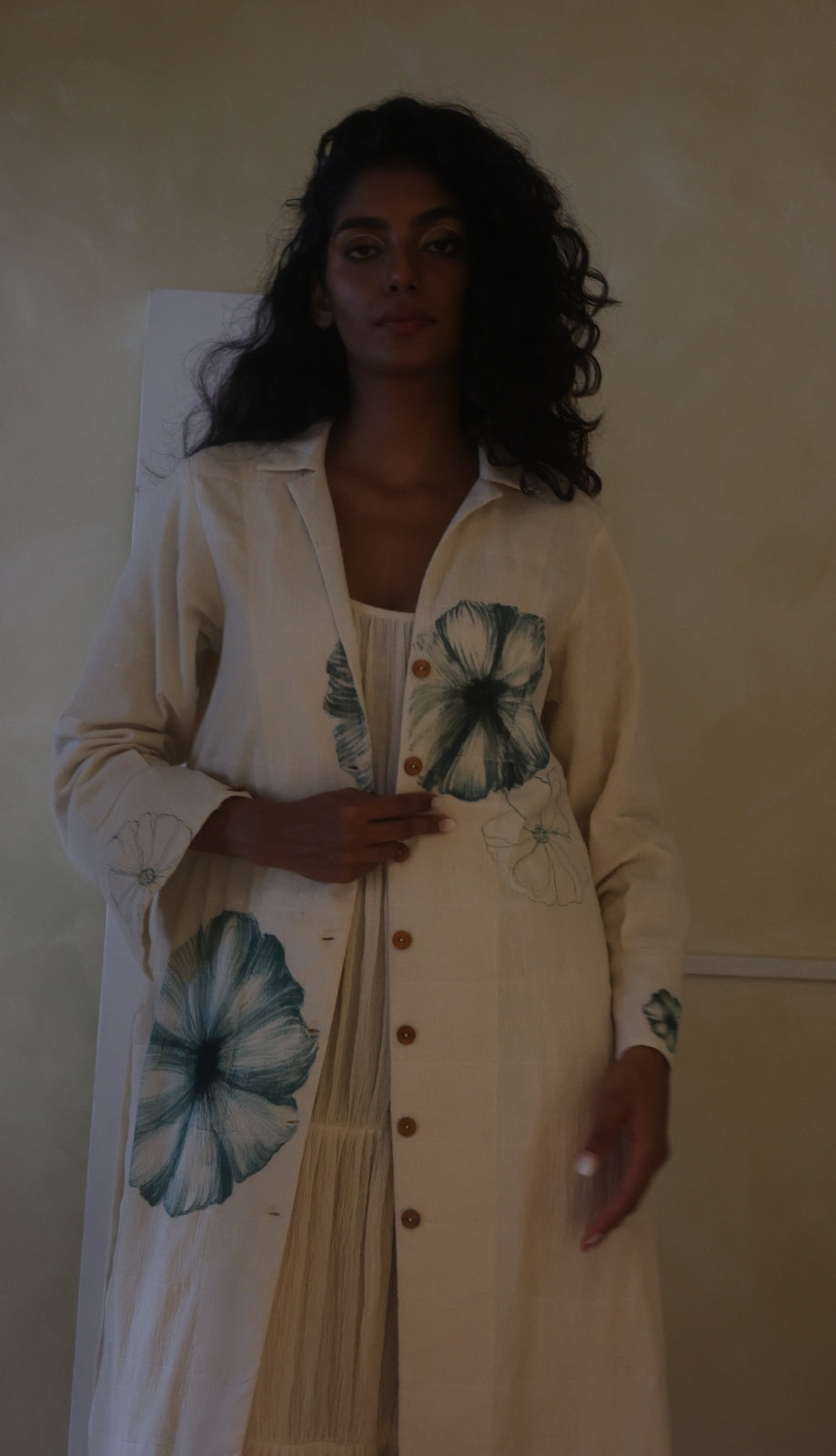 Ahimsa Quilted Long Jacket