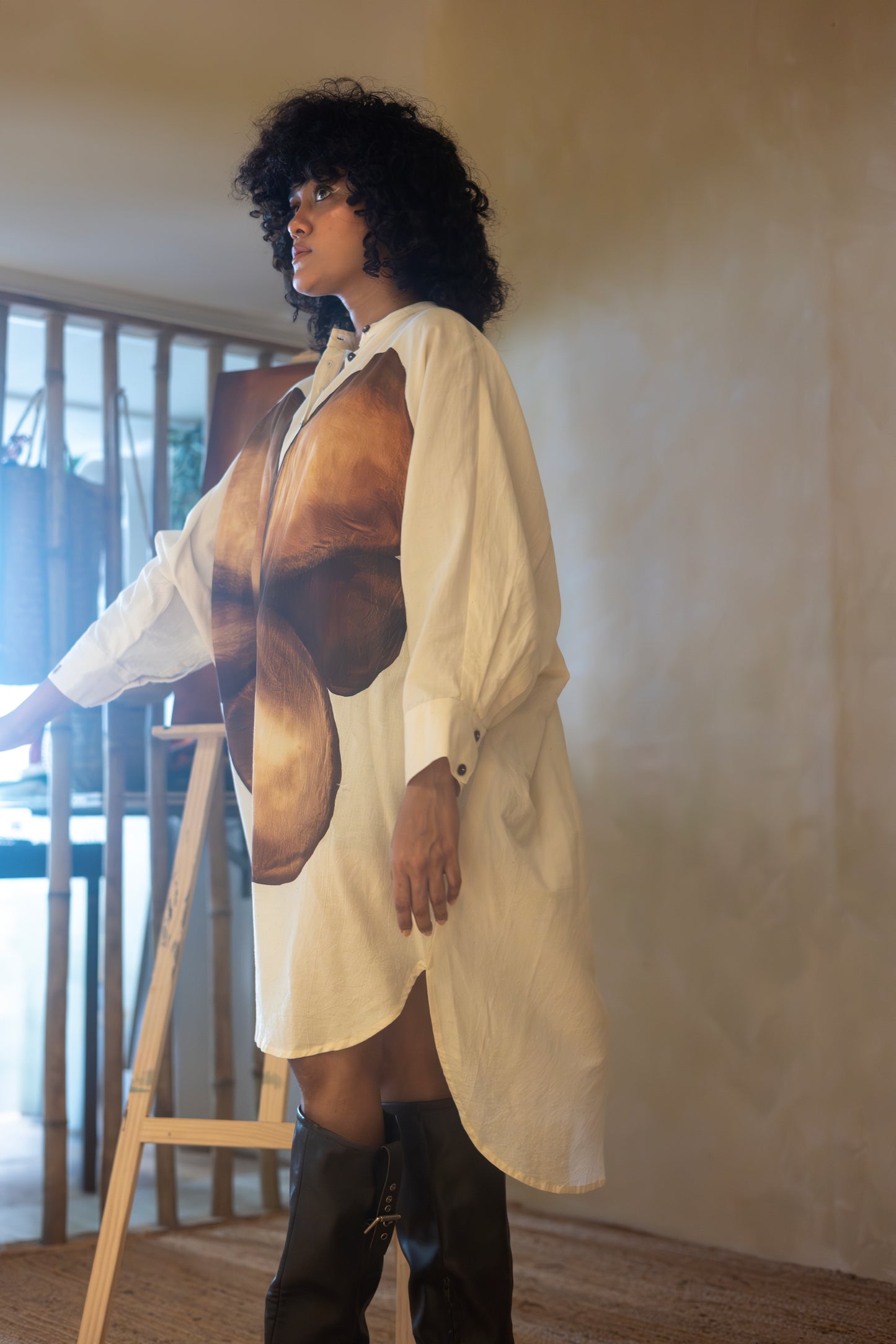 Brown Tulip Long Shirt