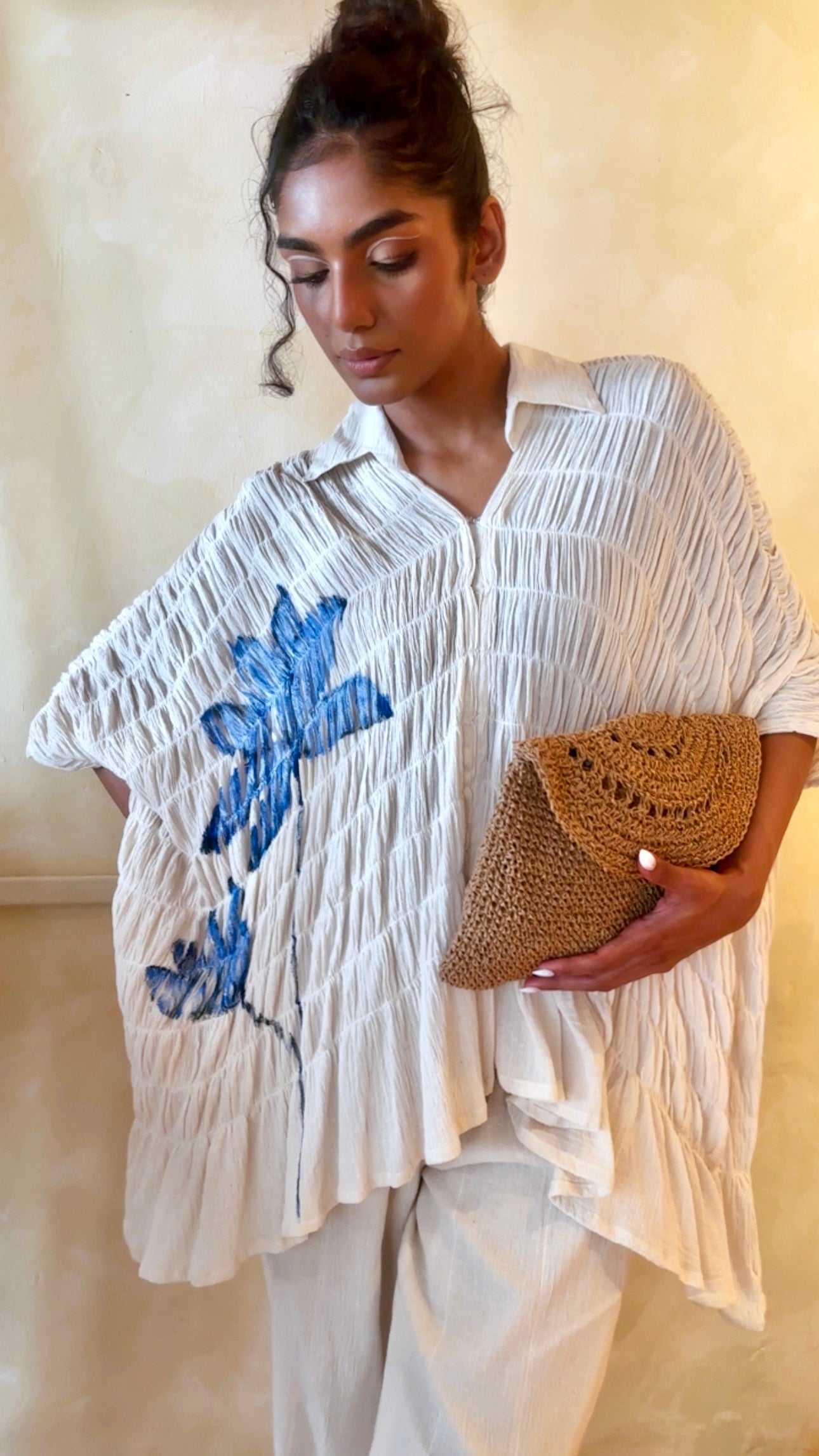 Ruched Freedom Collard Top