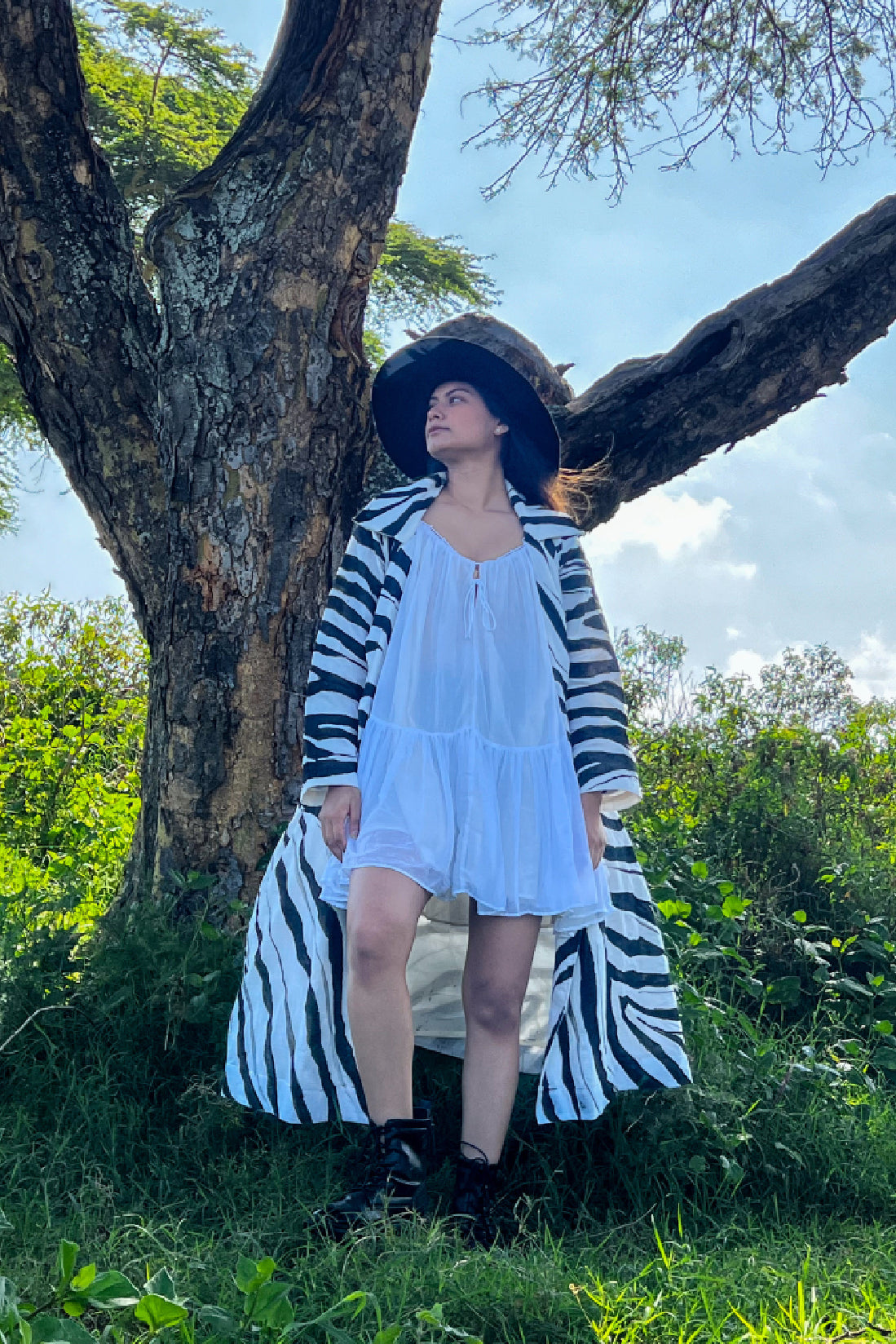 The Whispering White Layered Dress