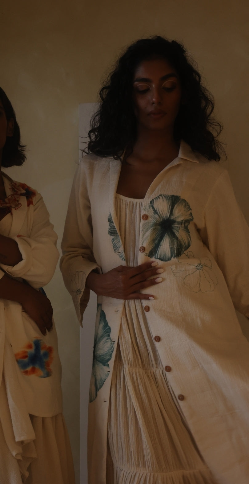 Ahimsa Quilted Long Jacket