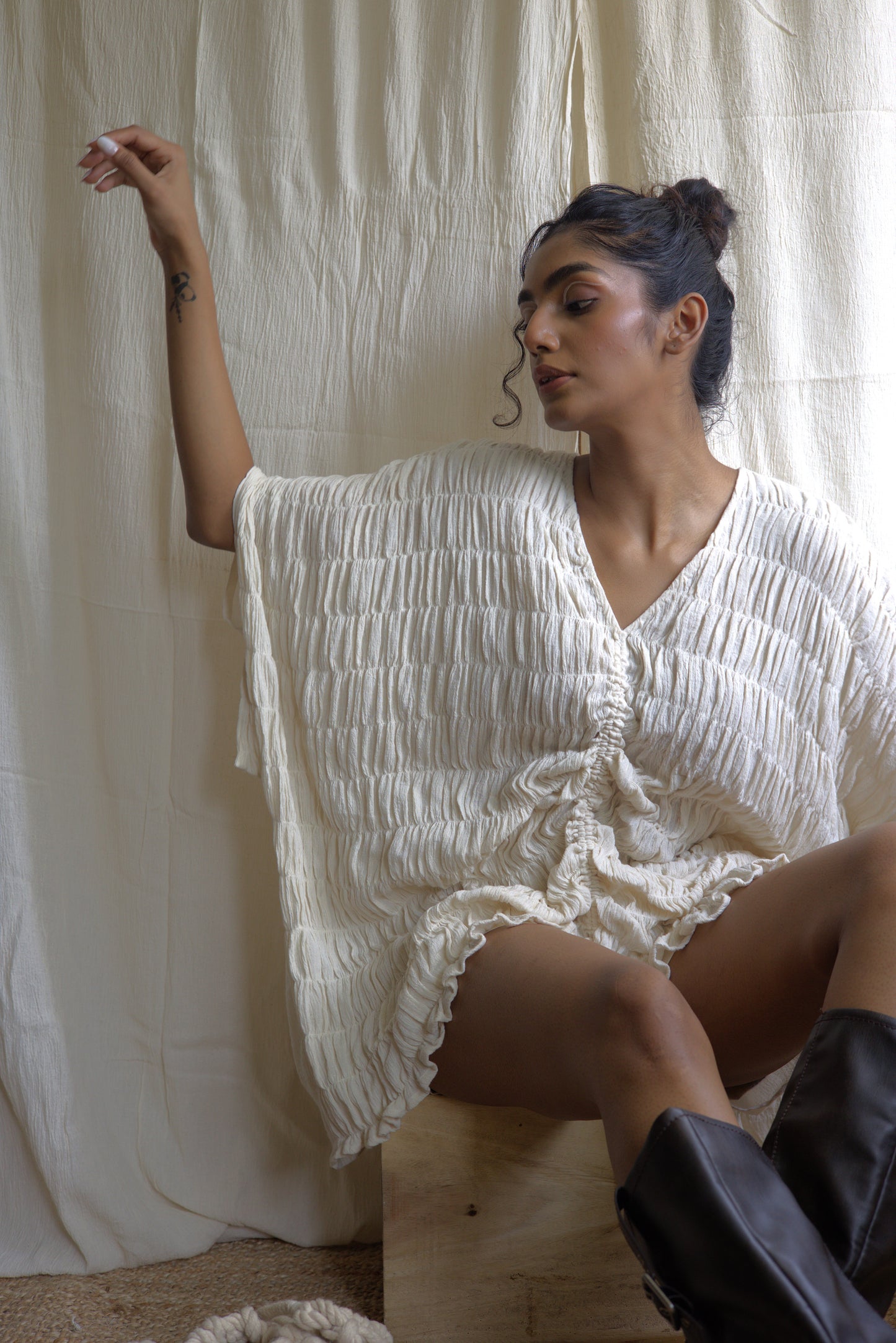 Ruched Beach String Top