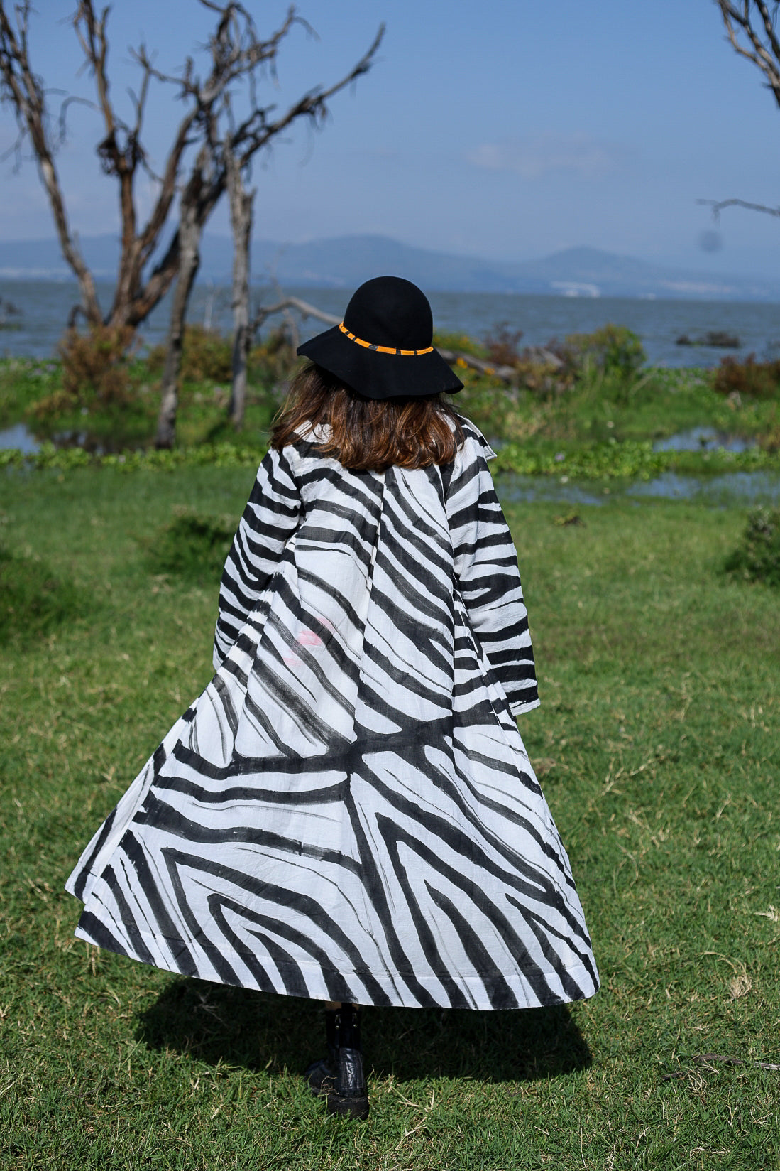 The Zebra Flow Long Coat