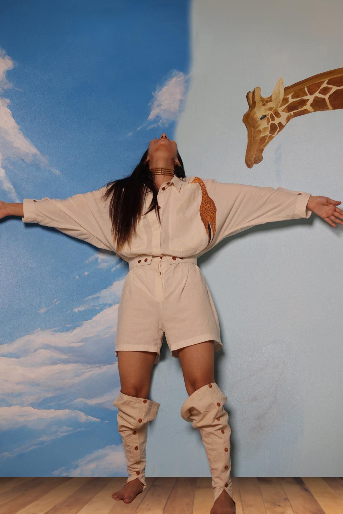 Golden Plains Giraffe Jumpsuit